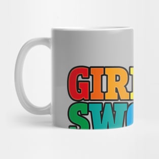 Girly swot (rainbow) Mug